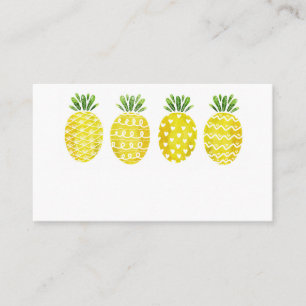 Carte De Placement Aquarelle mignonne Ananas Mix Motif été