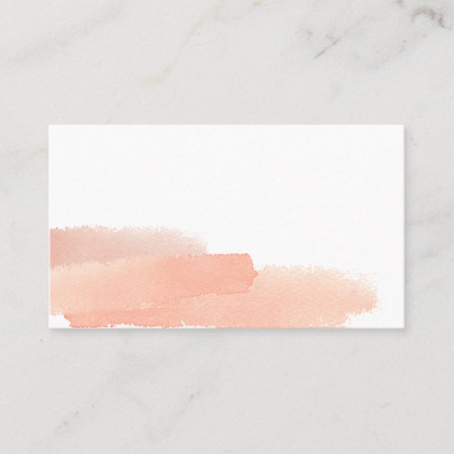 Carte De Placement Aquarelle rose délicate simple Mariage Table Pla (Devant)