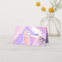 Aquarelle rose violet peint à la main mariage pers