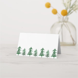 Carte De Placement Aquarelle rustique Bois Mariage