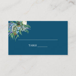 Carte De Placement Aquarelle Succulent bouquet floral Mariage Boho