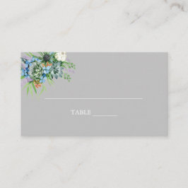 Carte De Placement Aquarelle Succulent bouquet floral Mariage Boho