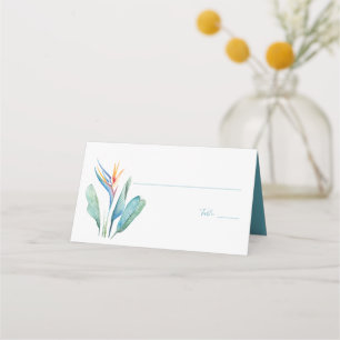 Carte De Placement Aquarelle tropicale Mariage floral