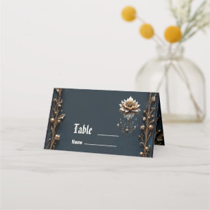 Carte De Placement Araignée de Mariage – Gardienne de la Fleur de Lun