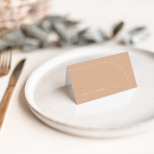 Carte De Placement Arch moderne minimaliste Tan Boho Mariage invité