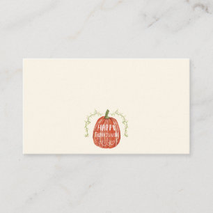 Carte De Placement Automne automne aquarelle   Bon thanksgiving