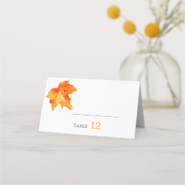 Carte De Placement Automne rustique automne dans l'amour Mariage