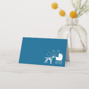 Carte De Placement Baby shower dalmate