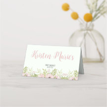 Baby shower lapin de Pâques Plié Carte Place