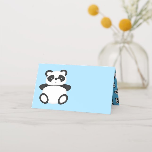 Carte De Placement Baby shower Panda Bear (Devant)