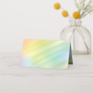 Carte De Placement Baby shower Rainbow Tie Dye