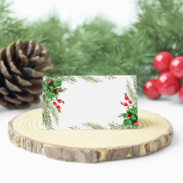 Carte De Placement Baies rouges de Noël