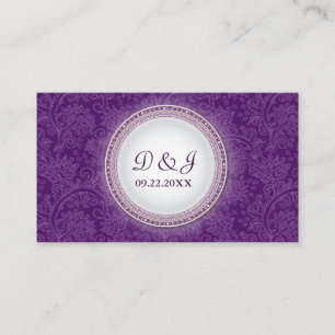 Carte De Placement Baroque Violet Plaque Occasion spéciale Plaque