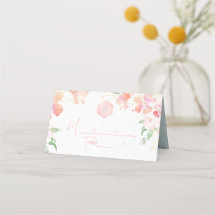 Carte De Placement Bat mitzvah d'aquarelle PixDezines, Pois doux