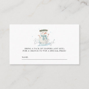 Carte De Placement Bébé C'est froid dehors Douche Dehors Billet Raffl