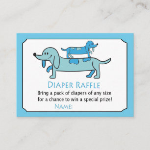 Carte De Placement Billets de roussettes Blue Dachshund