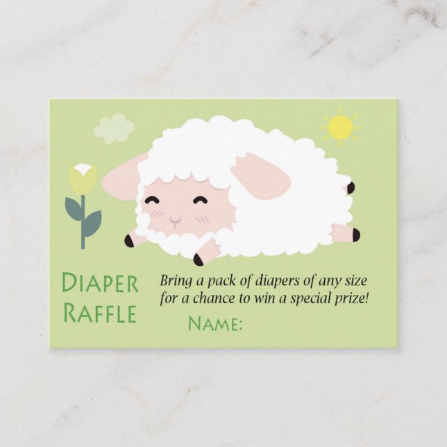 Carte De Placement Billets de rousseur Little Lamb (Devant)