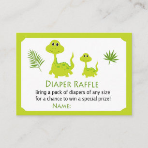 Carte De Placement Billets Dinosaure Dineuse Vert