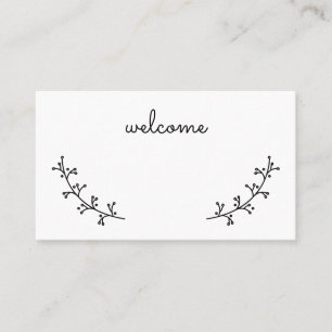 Carte De Placement Blank Rustic Laurels Mariage