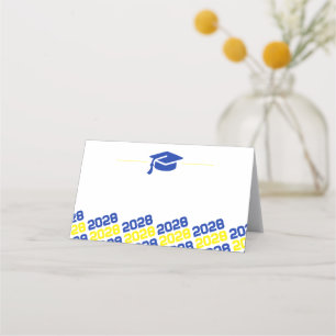 Carte De Placement Bleu Jaune Plafond de Graduation Étiquette, nourri