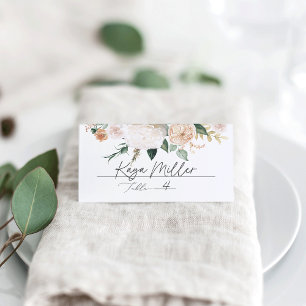 Carte De Placement Boho Blooms Mariage Floral moderne