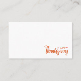 Carte De Placement Bon thanksgiving d'automne Salutation