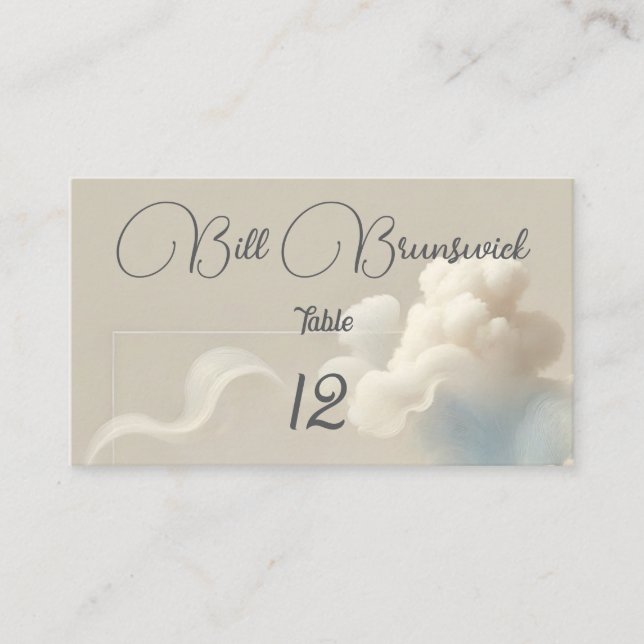 Carte De Placement Bonheur Éthéré (Devant)