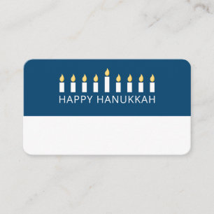 Carte De Placement Bonne Hanoukka   Salutation aux chandelles simple 