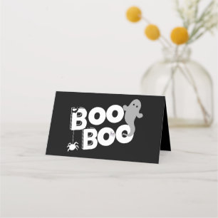 Carte De Placement Boo Halloween