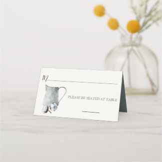 Carte De Placement Bords de coton dans le Mariage de goujon