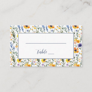 Carte De Placement Bordure Botanique Florale Joyeuse