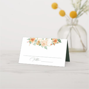 Carte De Placement Botanique Boho Neutral verdure Mariage floral