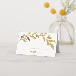 Carte De Placement Branches courbes | Mariage or