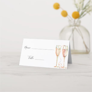Carte De Placement Brunch au champagne et Fête des mariées mousseuse