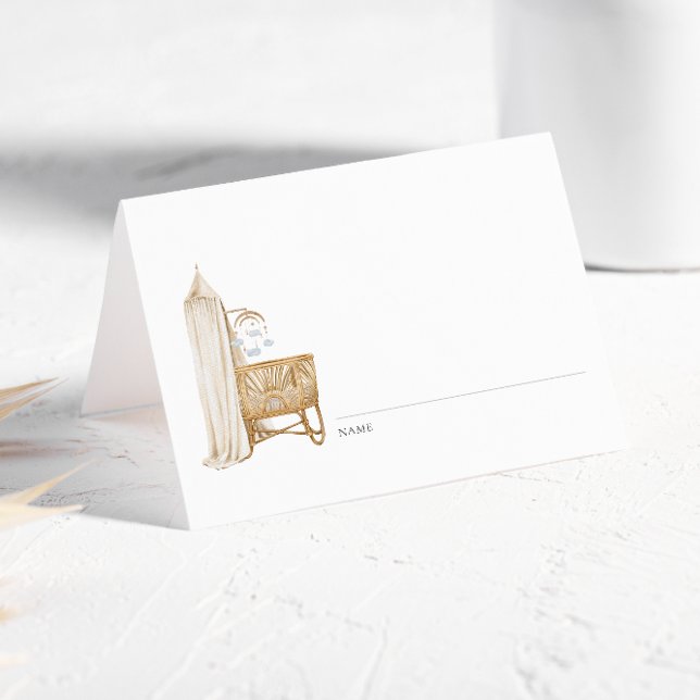 Carte De Placement Brunch Neutral Boho Baby (Créateur téléchargé)