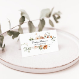 Carte De Placement Burnt Orange Garden Plié Mariage Carte Place