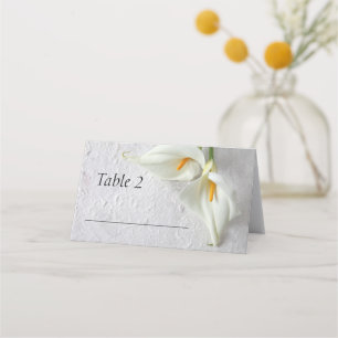 Carte De Placement Calla lys avec de la place pour le texte