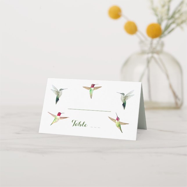 Carte De Placement Carte de la place Mariage des colibris Anna (Devant)
