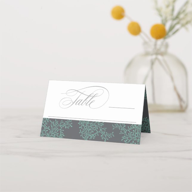 Carte De Placement Carte de Mariage de la Monnaie et Gris du littoral (Devant)