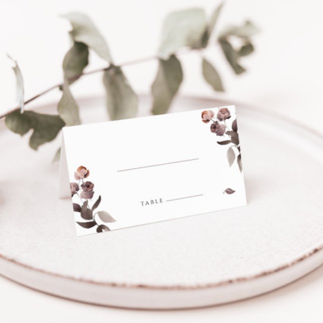 Carte De Placement Carte de Mariage plié violet Place Repas végétarie (Créateur téléchargé)