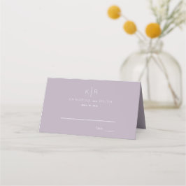 Carte De Placement Carte de Mariage simple et moderne Dusty Lilac