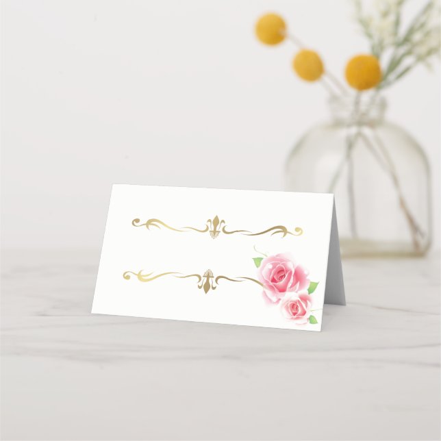 Carte De Placement Carte de place de nom plié (Devant)