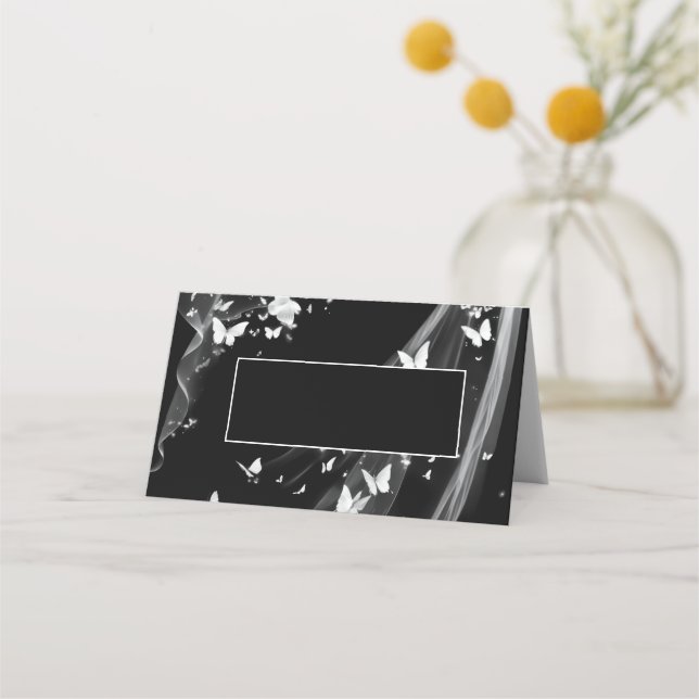 Carte De Placement Carte de place du nom plié du mariage (Devant)