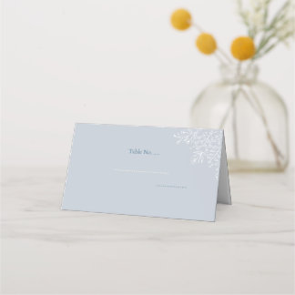 Carte De Placement Carte de place pliée bleu poussiéreuse minimale