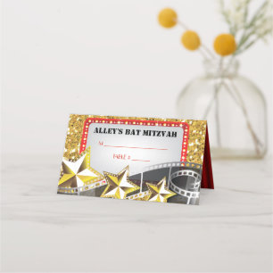 Carte De Placement Carte d'escorte de Bat mitzvah de siège VIP Bar ST