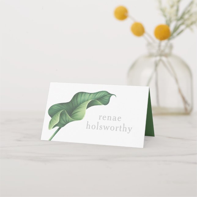 Carte De Placement Carte d'escorte tropicale, mariage tropical (Dos)