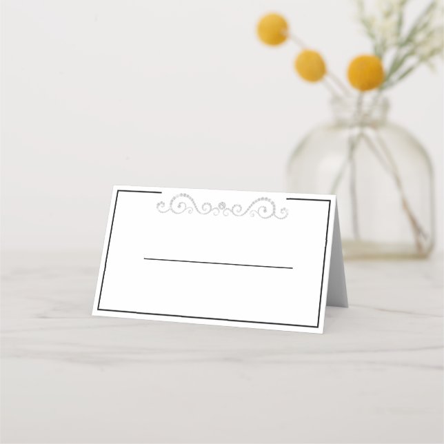 Carte De Placement Carte Diamond Scroll Place (Devant)