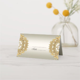 Carte De Placement Carte Gold Ornate Place