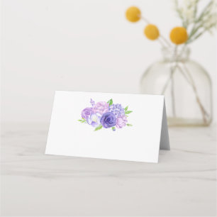 Carte De Placement Carte Mariage à l'aquarelle ultra violette