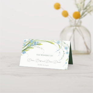 Carte De Placement Carte-Mariage Forget-Me-Not